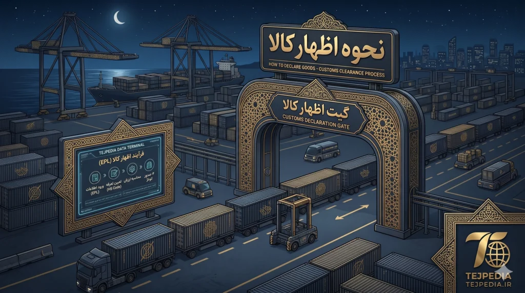 اظهار کالا در گمرک